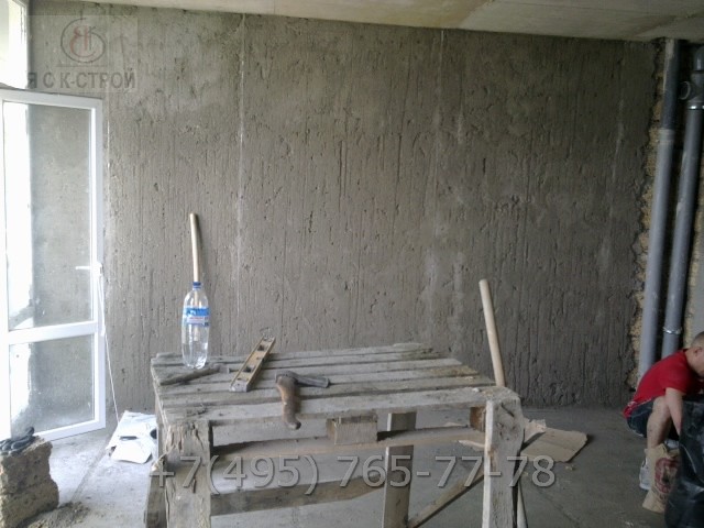 Как выглядят стены после штукатурки из песочно цементного раставора